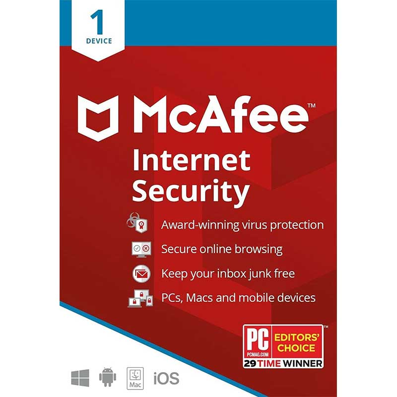 McAfee Total Protection 1 Device 1 Year Multidevice License Key