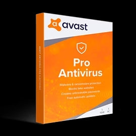 Avast Antivirus Pro Electronic License (1 Year, 3 PCs)