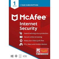 McAfee Internet Security 2023 (1 Device) 1 Year