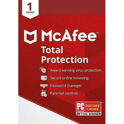 McAfee Total Protection 2022 1 Device 1 Year Antivirus Security
