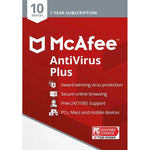 McAfee AntiVirus Protection Plus - 10 Device - 1 Year