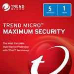 Trend Micro Maximum Security 5 Devices 1 Year